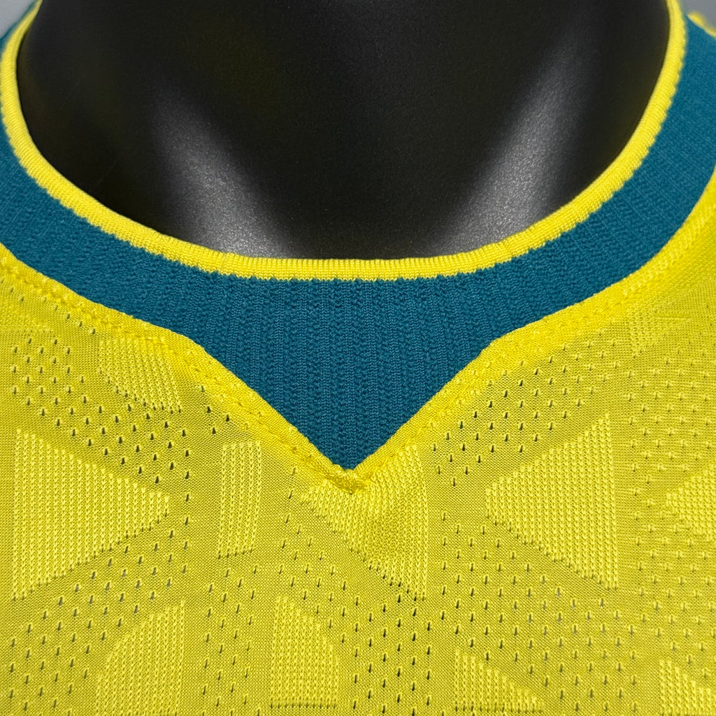 CAMISA BRASIL NIKE I 2026/27 JOGADOR PERSONALIZADA - AMARELA