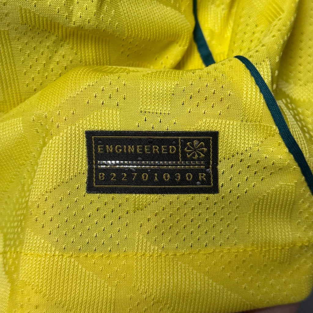 CAMISA BRASIL NIKE I 2026/27 JOGADOR PERSONALIZADA - AMARELA