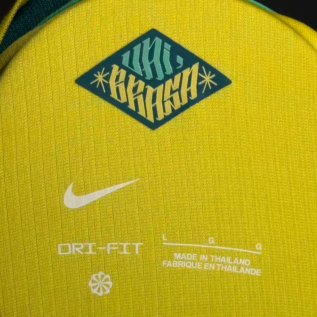 CAMISA BRASIL NIKE I 2026/27 TORCEDOR PRO PERSONALIZADA - AMARELA