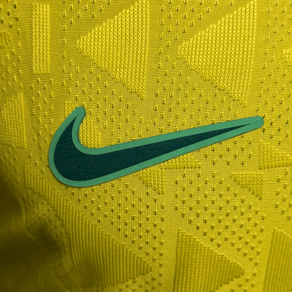 CAMISA BRASIL NIKE I 2026/27 JOGADOR PERSONALIZADA - AMARELA