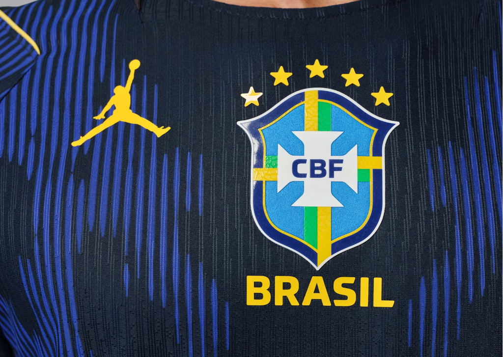 CAMISA BRASIL JORDAN II 2026/27 JOGADOR PERSONALIZADA - AZUL
