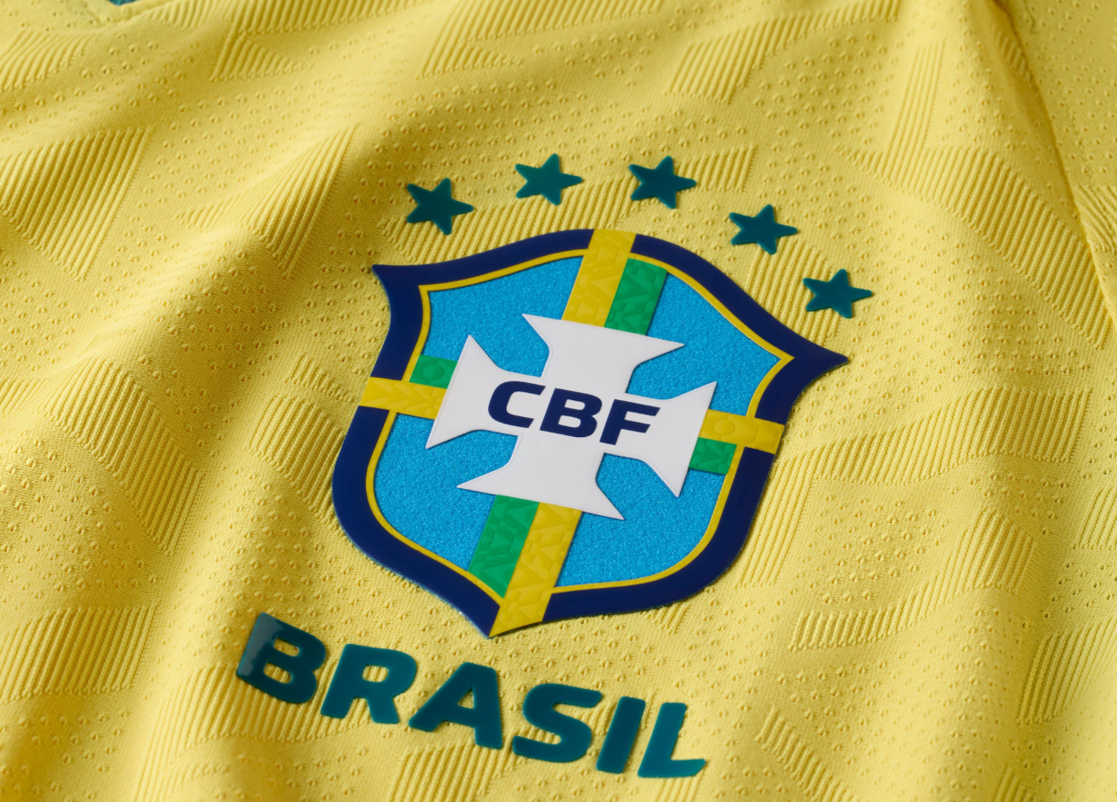 CAMISA BRASIL NIKE I 2026/27 JOGADOR PERSONALIZADA - AMARELA