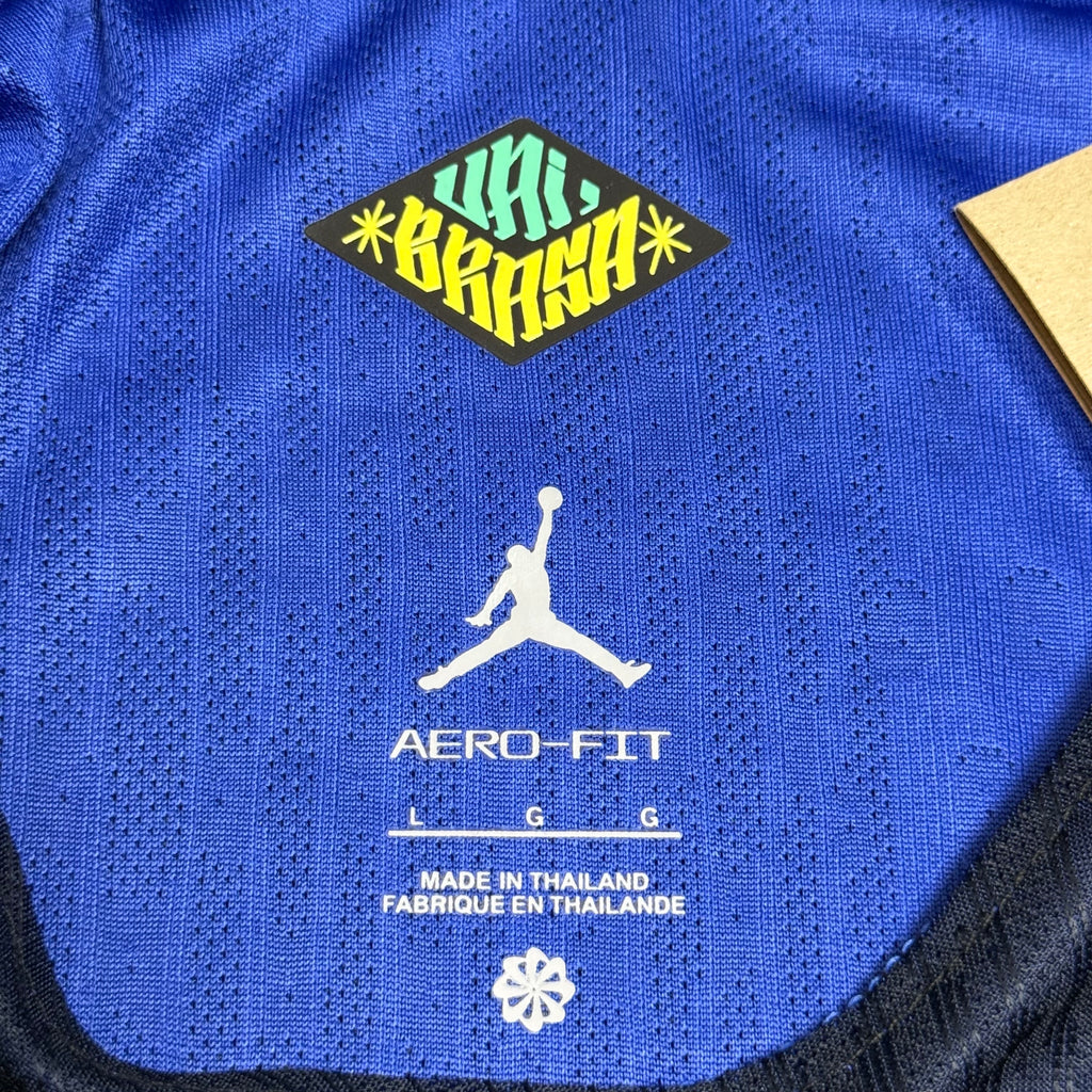 CAMISA BRASIL JORDAN II 2026/27 JOGADOR PERSONALIZADA - AZUL