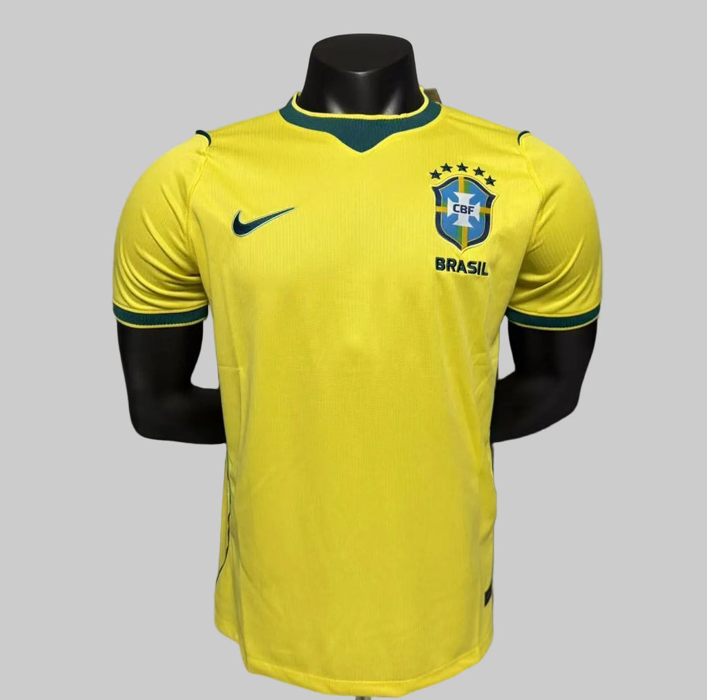CAMISA BRASIL NIKE I 2026/27 TORCEDOR PRO PERSONALIZADA - AMARELA