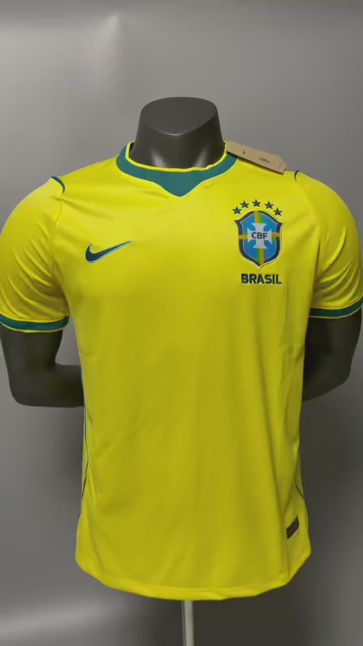 CAMISA BRASIL NIKE I 2026/27 TORCEDOR PRO PERSONALIZADA - AMARELA
